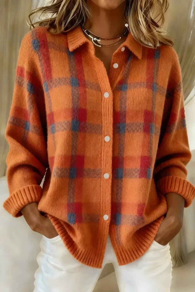 Plaid-cardigans