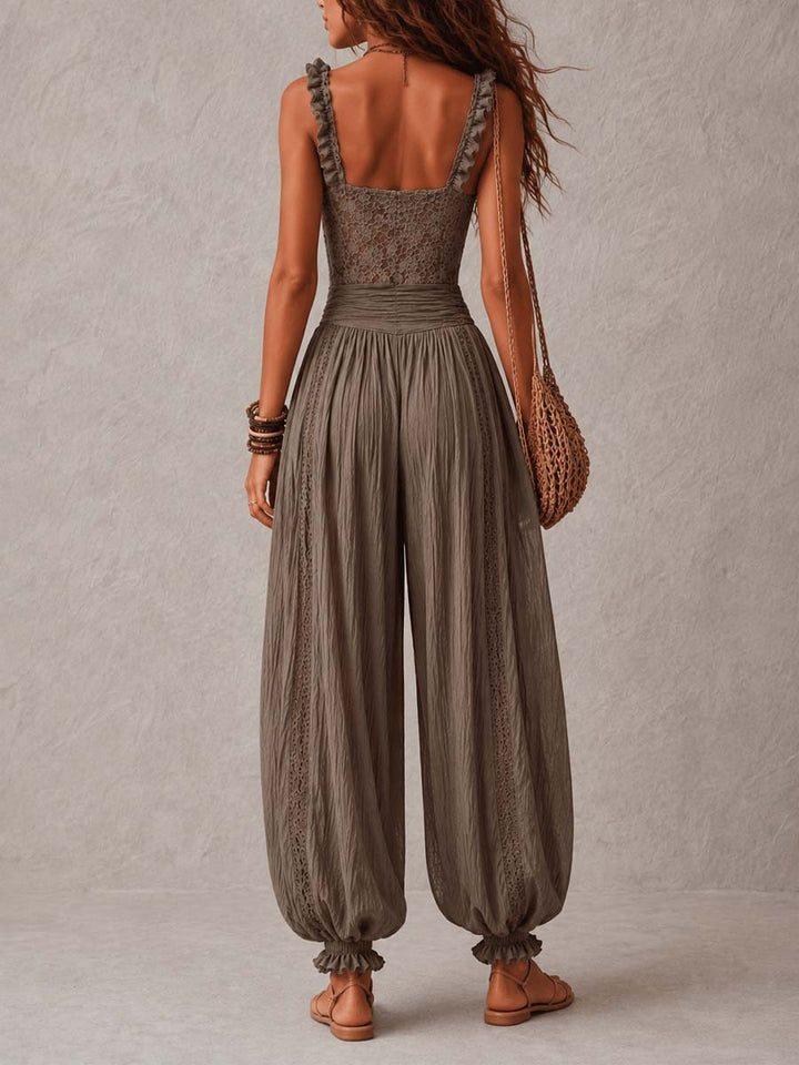 Willow Bohemian Lace Wide-Leg Jumpsuit