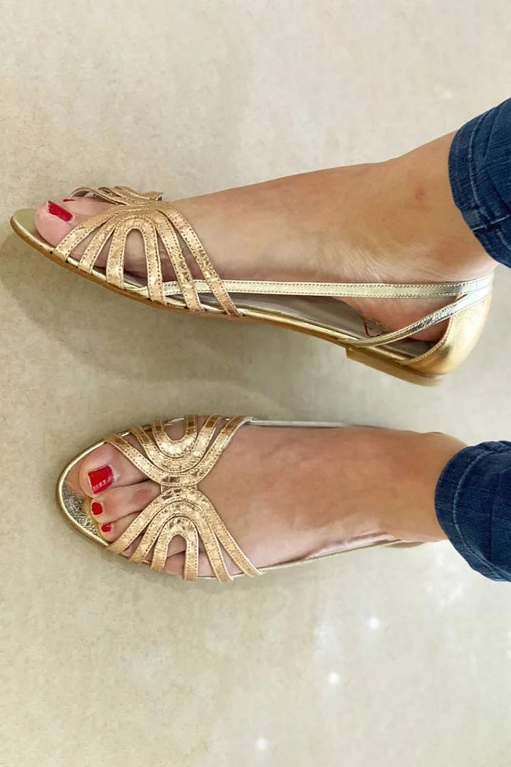 Éléonore™ | Golden Summer Glow Sandals