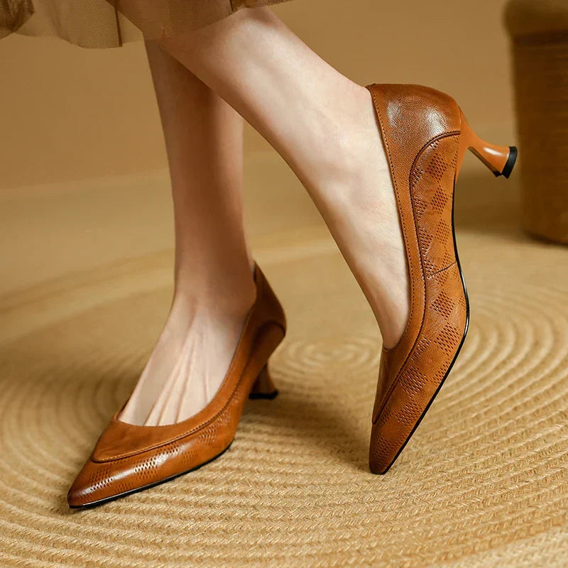 Lyra™ | Timeless Leather Pumps