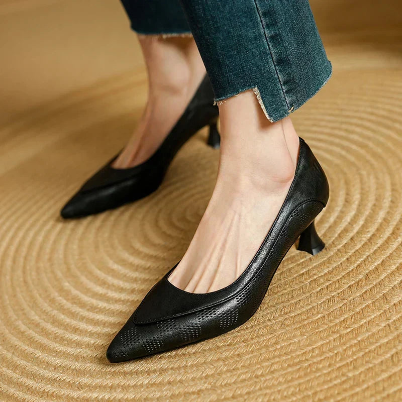 Lyra™ | Timeless Leather Pumps