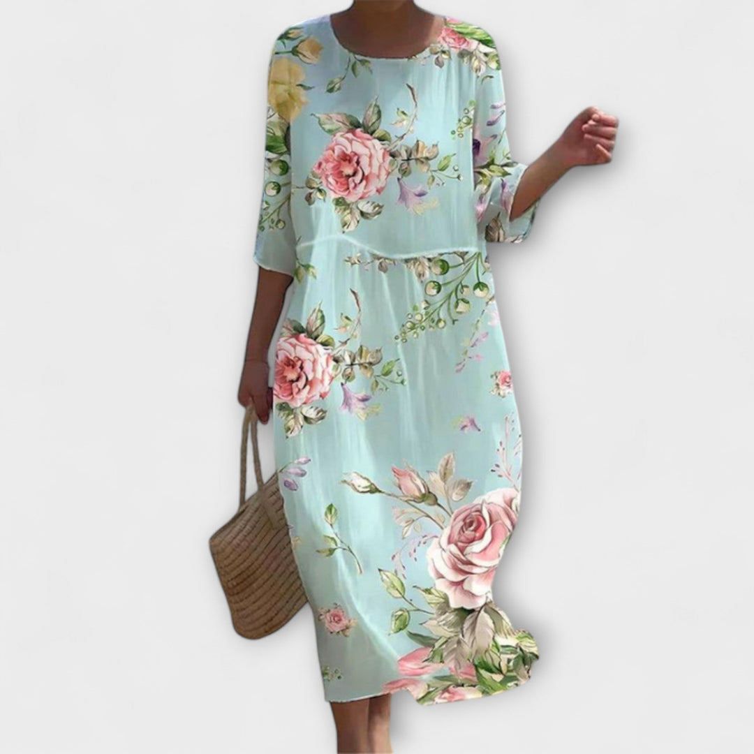 SHAE™ - Elegant Floral Maxi Dress