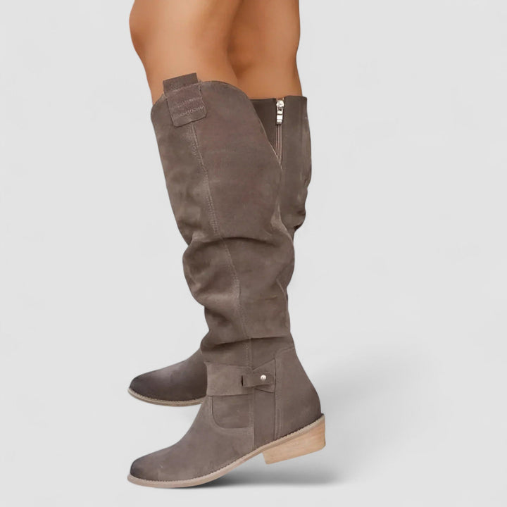 Nora | High Suede Knee Boot