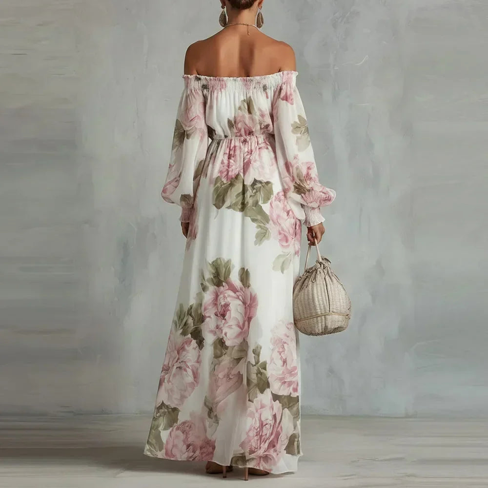 Poppy Off-the-Shoulder Floral Maxi Dress