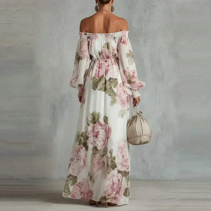 Poppy Off-the-Shoulder Floral Maxi Dress