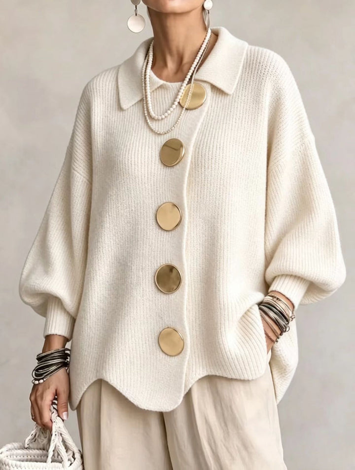 Claire | Elegant Textured Knit Sweater