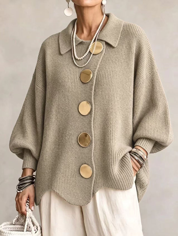 Claire | Elegant Textured Knit Sweater