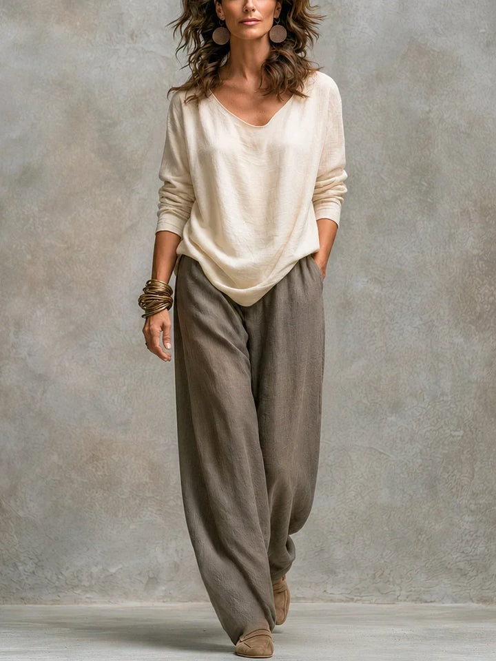 Matilda Three-Piece Palazzo Trouser Set