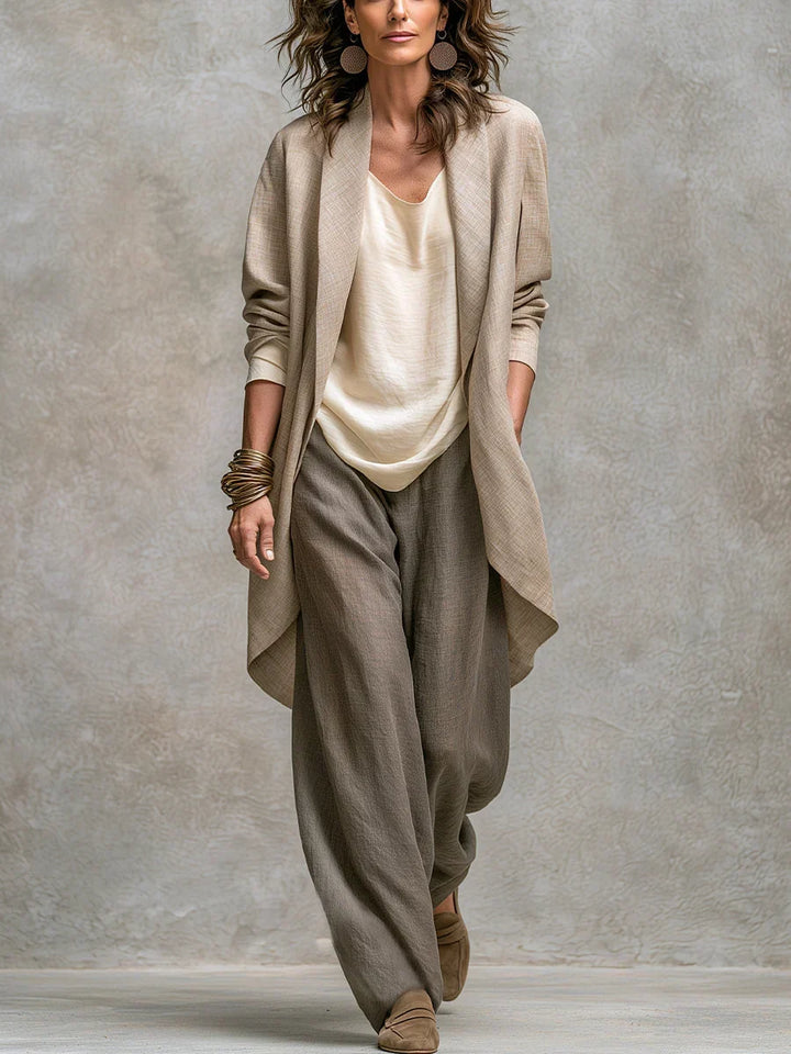 Matilda Three-Piece Palazzo Trouser Set