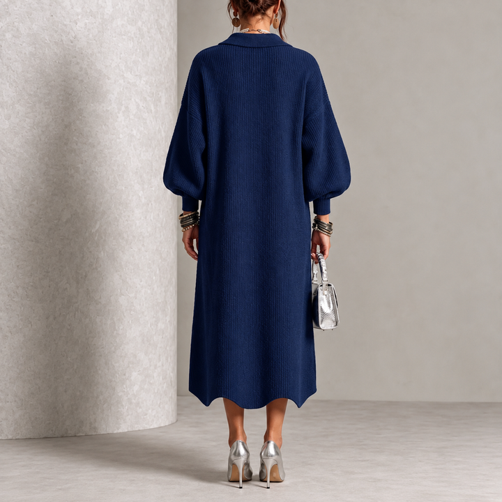 Charlotte | Elegant Button Knit Dress