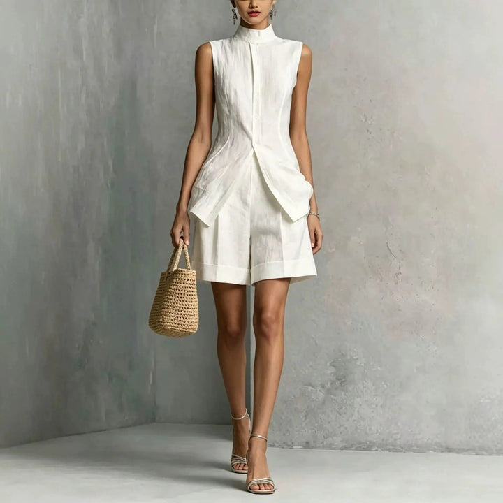 Alice Elegant Waistcoat and Shorts Set
